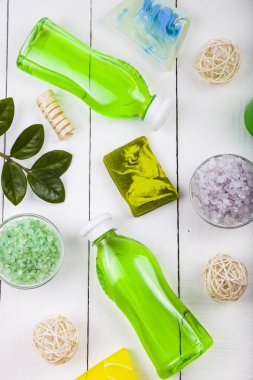 Spa uygulamaları ahşap tablo 