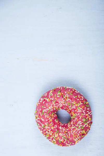 Pink donut close-up — Stock Photo, Image