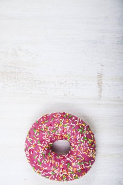 Çok renkli donut yakın çekim 