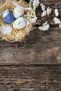 Yuvadaki paskalya yumurtaları 