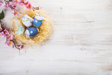 Yuvadaki paskalya yumurtaları 