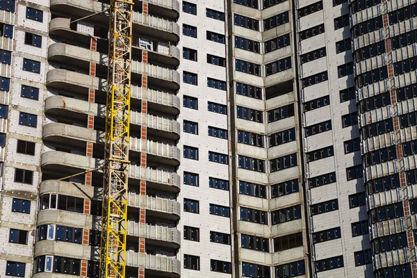 Tamamlanmamış Bir Apartman Dairesi Yakın Plan Şehir Emlak — Stok fotoğraf