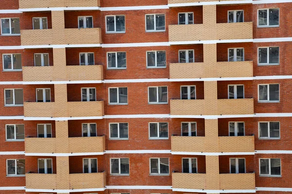 Edificio Apartamentos Sin Terminar Primer Plano Ciudad Bienes Raíces — Foto de Stock