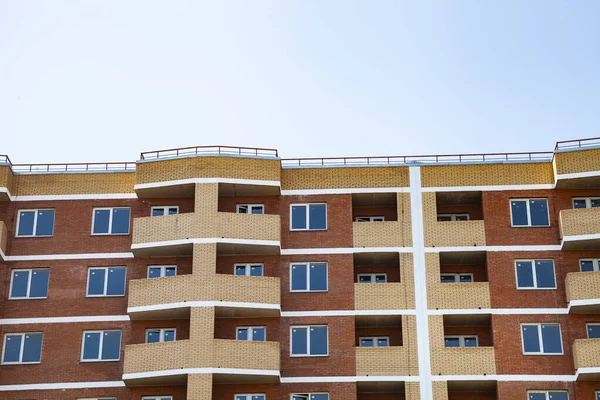 Tamamlanmamış Bir Apartman Dairesi Yakın Plan Şehir Emlak — Stok fotoğraf