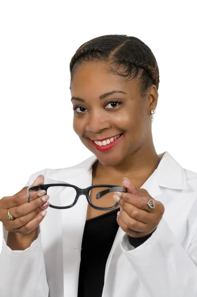 Frau mit Brille — Stockfoto