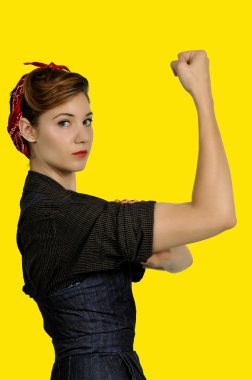 Rosie the riveter clipart