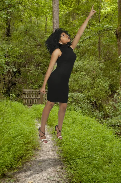 Afro americano negro hermosa mujer — Foto de Stock