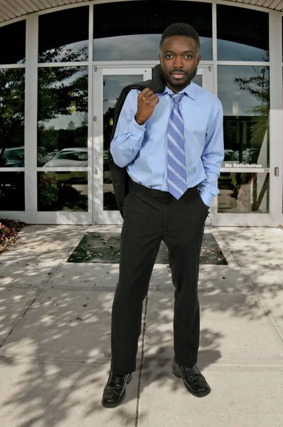 Negro hombre de negocios — Foto de Stock