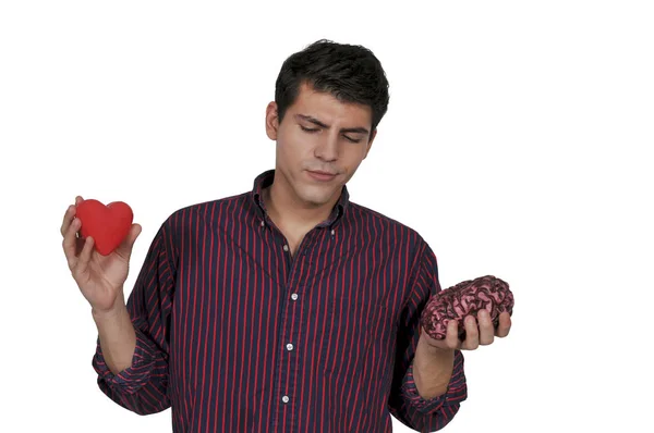 Listening to your brain instead of your heart — Stock Photo, Image