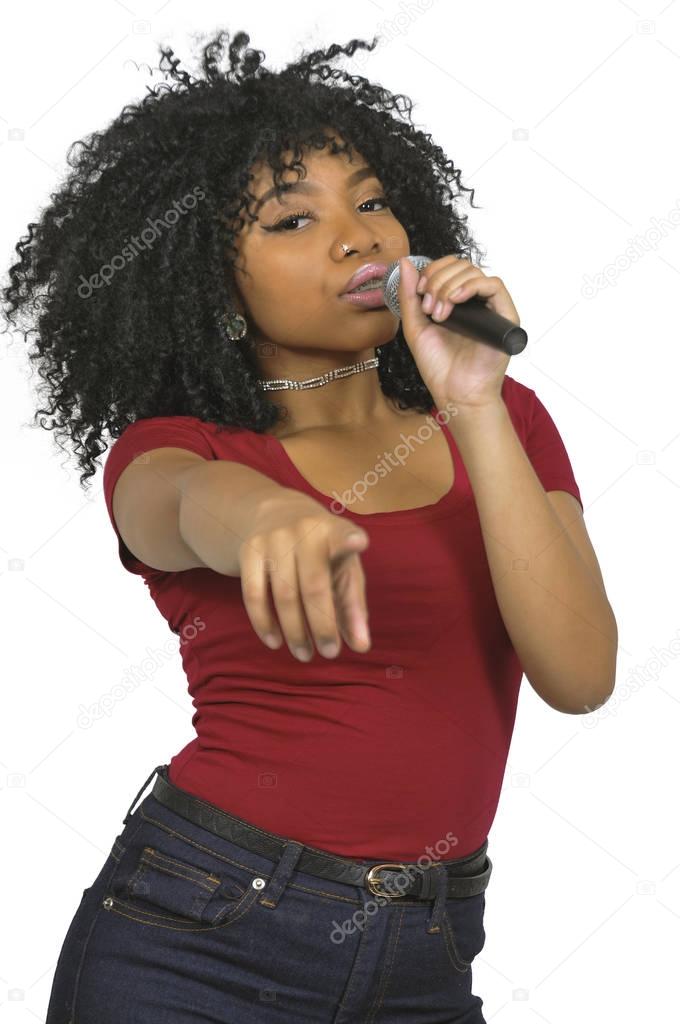 African American black Woman Singer