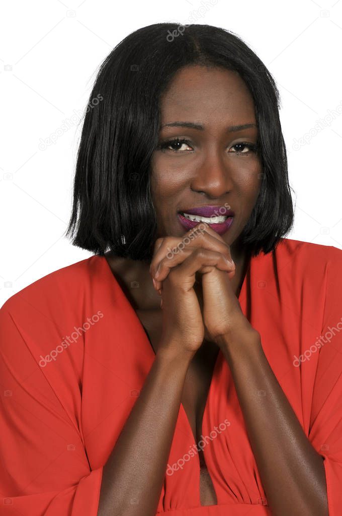 Hopeful Black Woman