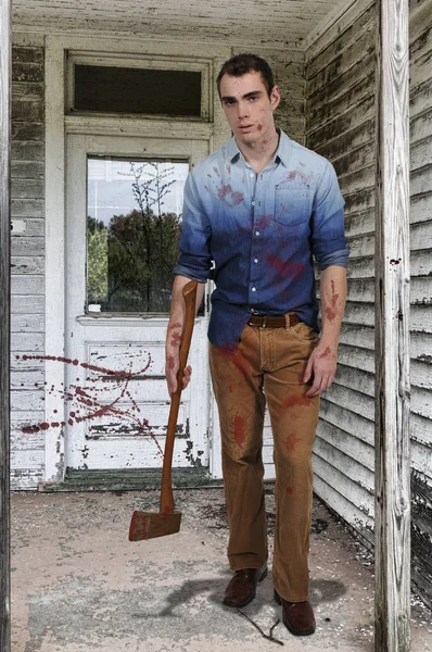 Man with Axe — Stock Photo, Image