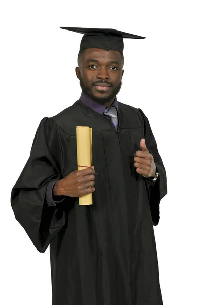 Černoch absolvent — Stock fotografie