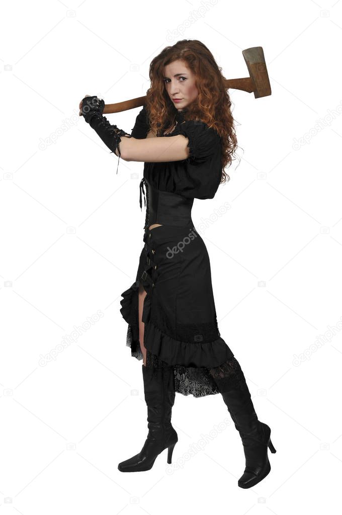 Woman with an axe