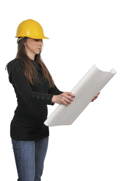 Female Construction Worker — Stock Photo, Image