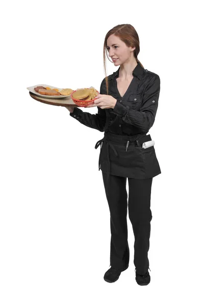 Serviererin oder Kellnerin — Stockfoto