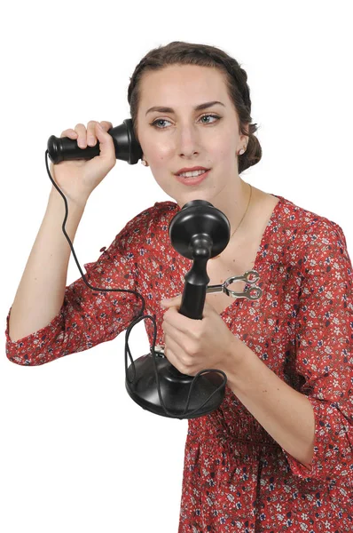 Woman on the phone — Stock Photo, Image