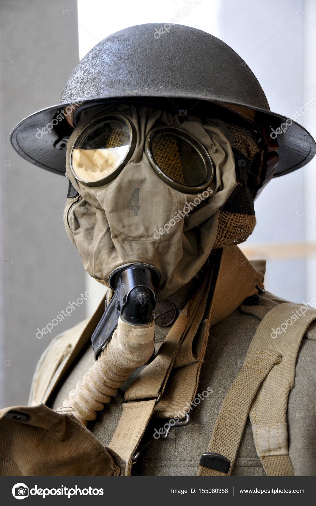 Vintage gas mask Stock Photo by ©robeo123