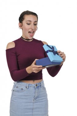 güzel bir kadın hediye açılış