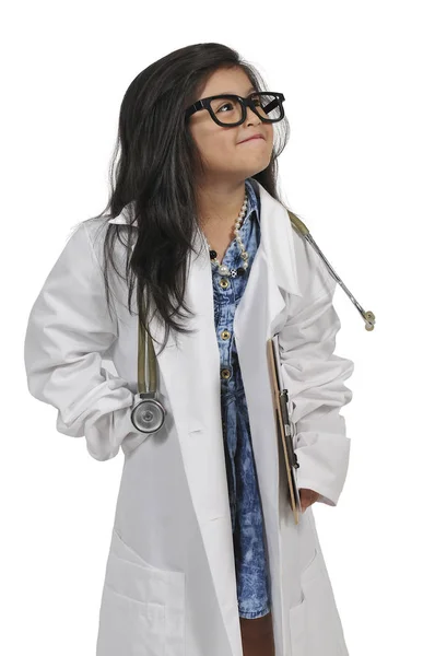 Malá dívka doktor — Stock fotografie