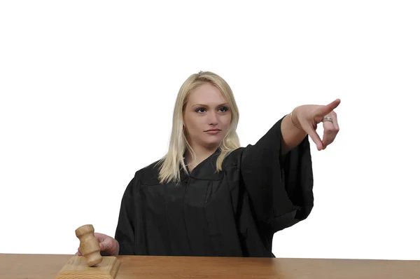 Жінка суддя суду — стокове фото