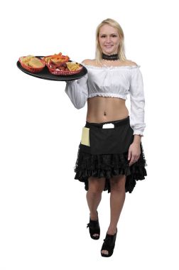 Kadın sunucu ya da garson