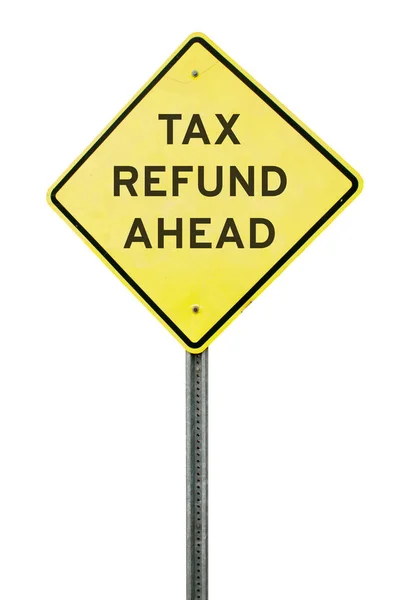 Daňová refundace vpřed — Stock fotografie