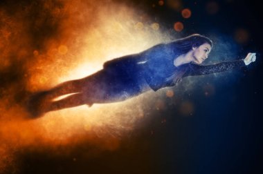 Düşen veya kadın uçan 