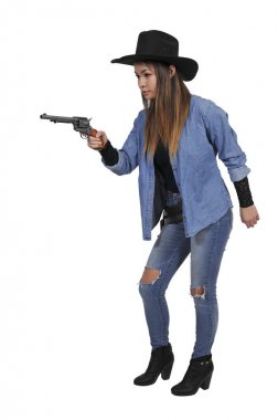 Cowgirl relvolver ile