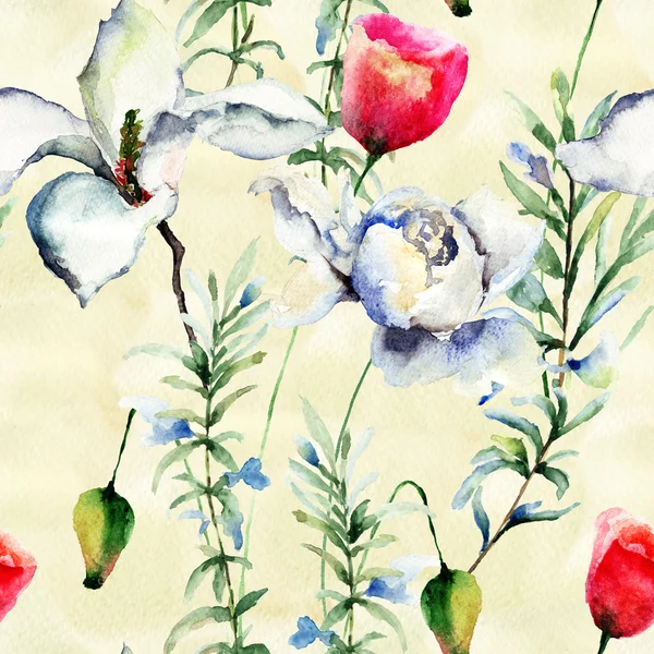 Stylizované květiny ilustrace — Stock fotografie