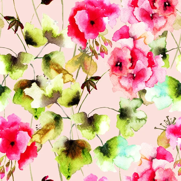 Wzór z dzikich kwiatów — Zdjęcie stockowe