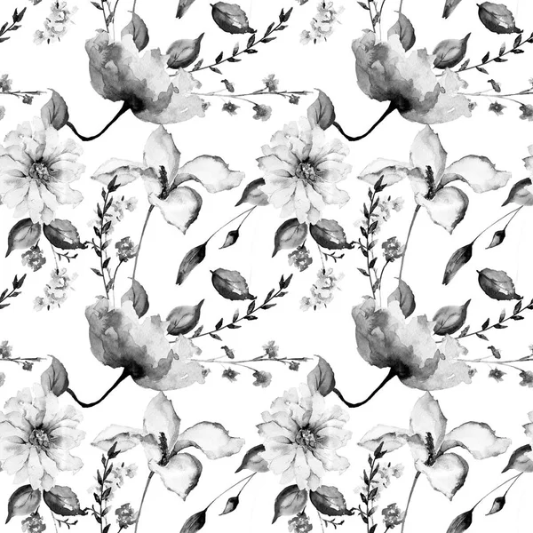 Seamless pattern with flowers — Stock Photo, Image