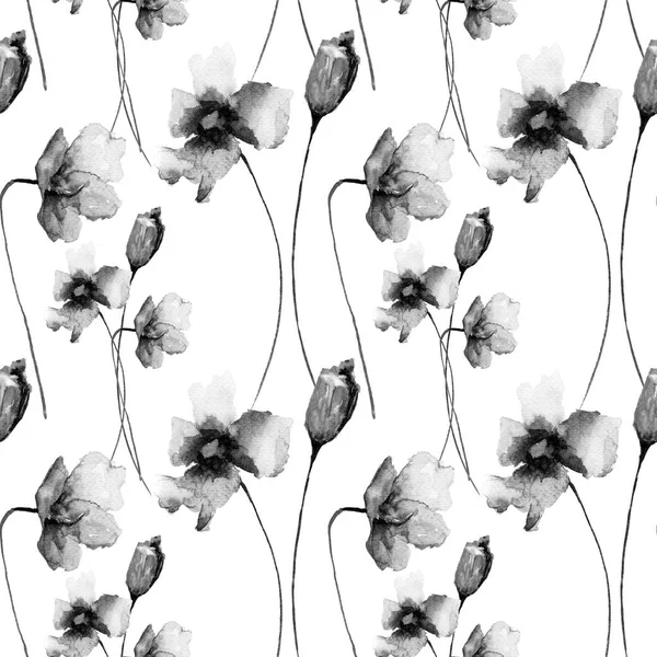 Seamless pattern with romantic flowers — Stock Photo, Image