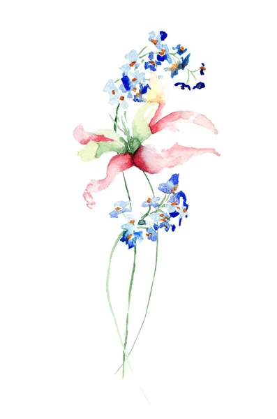 Illustration de fleurs originales — Photo