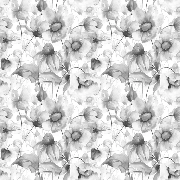 Papel de parede sem costura com flores da primavera — Fotografia de Stock