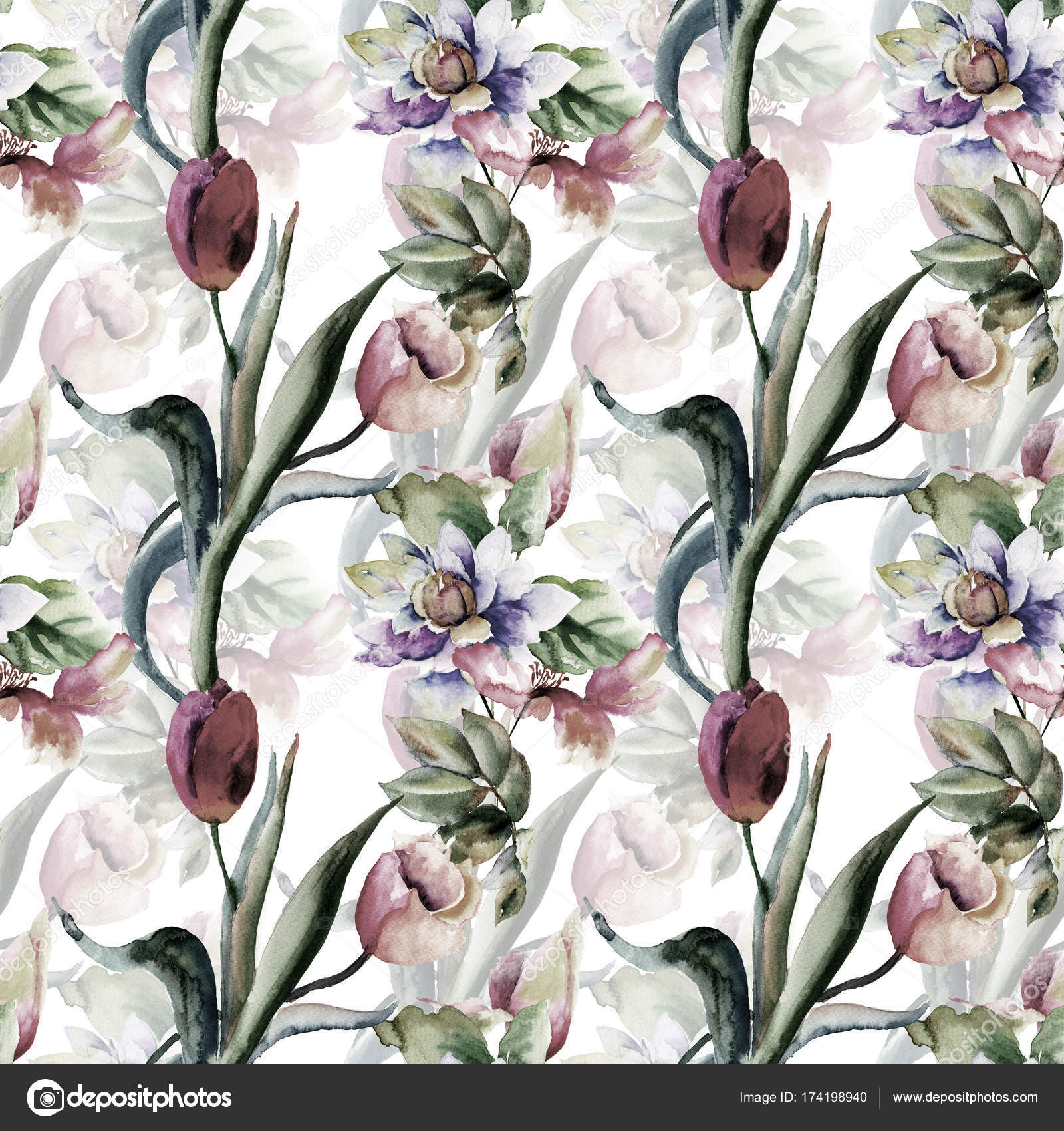 夏の花とのシームレスな壁紙 ストック写真 C Jershova 夏の花とのシームレスな壁紙 ストック写真 C Jershova