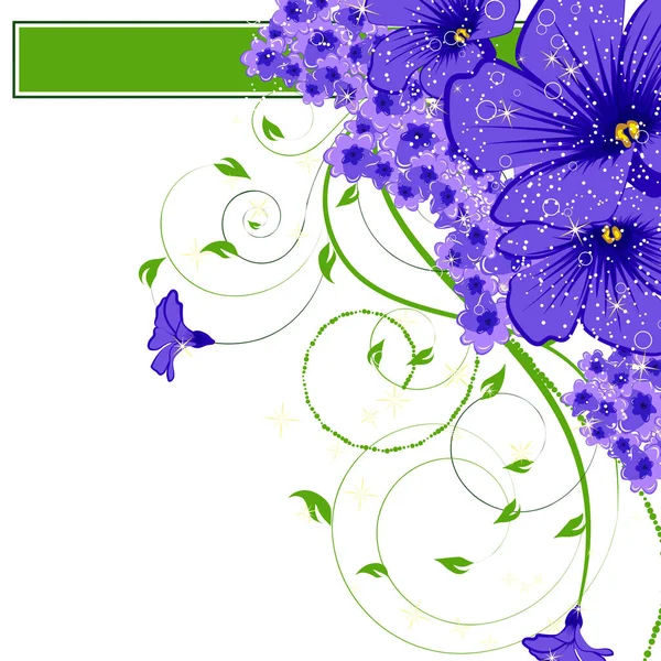 Abstrakte Vektor Blume Hintergrund. — Stockvektor