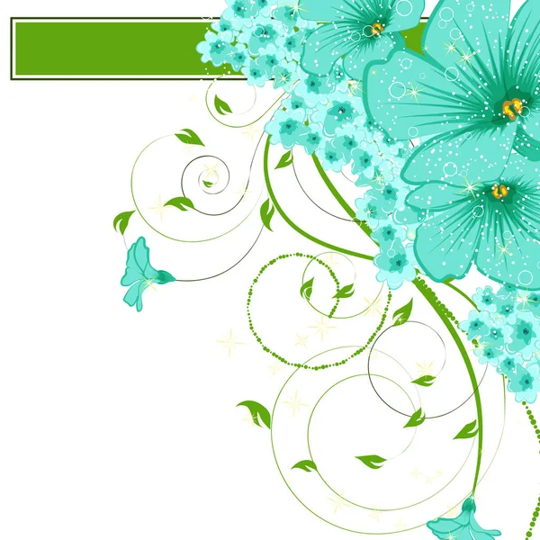 Abstract vector flower background. — Stock Vector