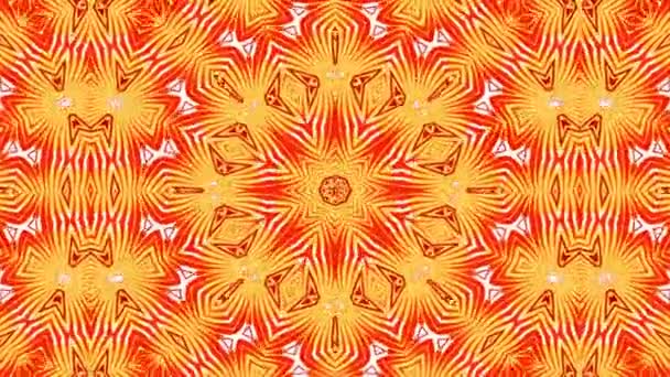 Kaleidoskopmuster Abstrakte Mehrfarbige Bewegungsgrafik Hintergrund Yoga Clubs Shows Mandala Fraktale — Stockvideo