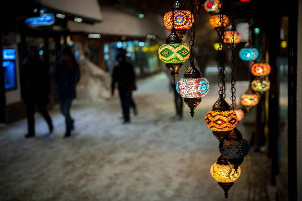 Winter Der Alten Traditionellen Stadt Sarajevo Bosnien — Stockfoto