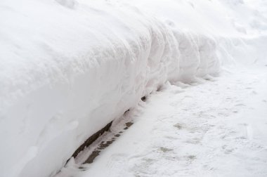 Kar yüzey arka plan yakın çekim