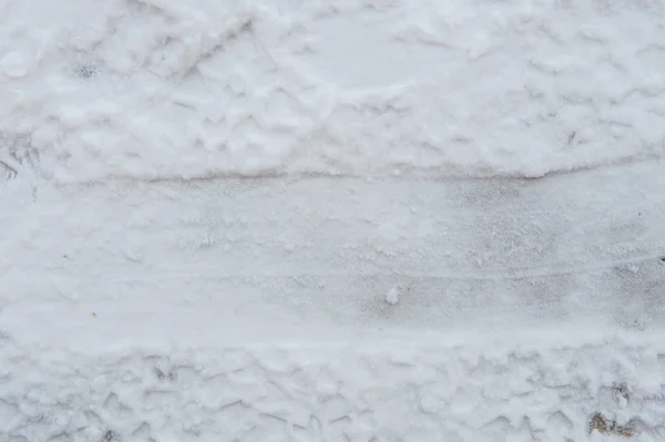 Snow surface background close up