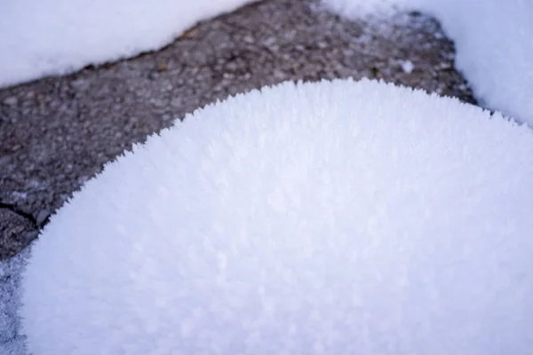冬のクローズ アップ冷凍氷ツリー自然装飾背景 — ストック写真