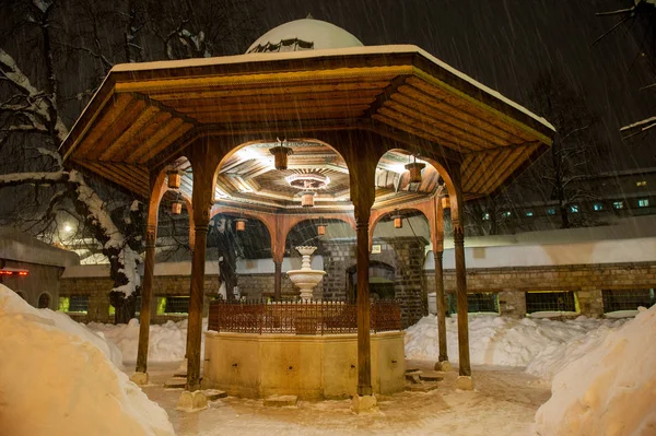 Zima Staré Tradiční Sarajeva Bosně — Stock fotografie