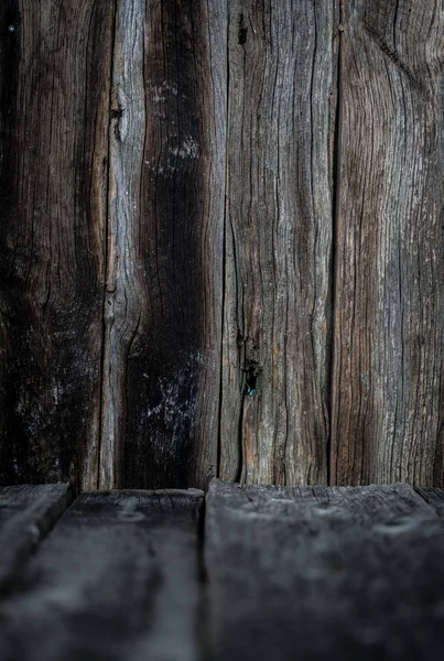 Madera Envejecida Envejecida Fondo Oscuro — Foto de Stock