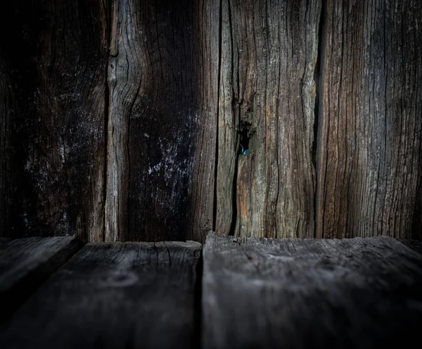 老旧而潮湿的木制深色背景 — 图库照片