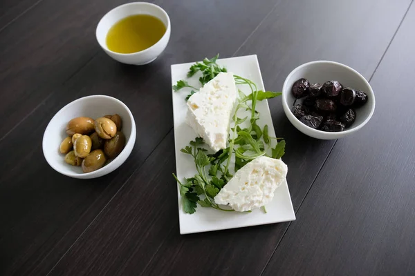 Leichtes Und Einfaches Mediterranes Gesundes Frühstück Ketogene Ernährung — Stockfoto