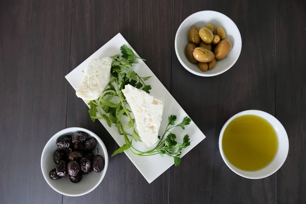 Leichtes Und Einfaches Mediterranes Gesundes Frühstück Ketogene Ernährung — Stockfoto