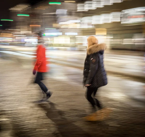 Feierabendverkehr Und Menschen Bewegung — Stockfoto