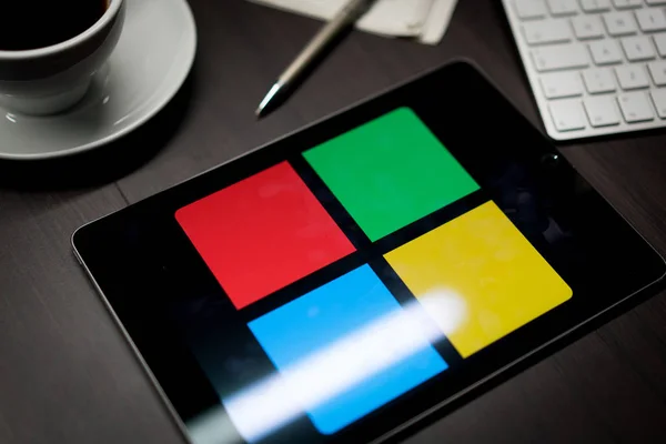 Nova Iorque Nova Iorque Eua 2019 Logo Microsoft Windows Ipad — Fotografia de Stock